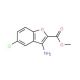 3-Amino-5-chloro-benzofuran-2-carboxylic acid methyl ester (CAS 20139-54-2) - chemical structure image