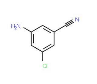 3-Amino-5-chlorobenzonitrile (CAS 53312-78-0) - chemical structure image