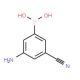 3-Amino-5-cyanophenylboronic acid (CAS 913943-05-2) - chemical structure image