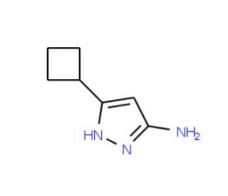 3-Amino-5-cyclobutyl-1H-pyrazole (CAS 326827-21-8) - chemical structure image