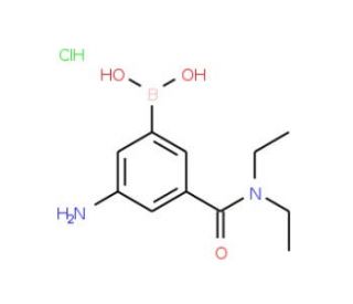 3-Amino-5-diethylcarbamoylphenylboronic acid, HCl (CAS 957066-02-3) - chemical structure image