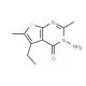 3-Amino-5-ethyl-2,6-dimethylthieno-[2,3-d]pyrimidin-4(3H)-one - chemical structure image