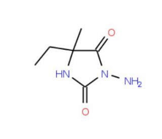 3-Amino-5-ethyl-5-methyl-imidazolidine-2,4-dione (CAS 1005-88-5) - chemical structure image