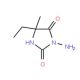 3-Amino-5-ethyl-5-methyl-imidazolidine-2,4-dione (CAS 1005-88-5) - chemical structure image
