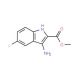 3-Amino-5-fluoro-1H-indole-2-carboxylic acid methyl ester (CAS 436088-83-4) - chemical structure image