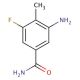 3-amino-5-fluoro-4-methylbenzamide - chemical structure image