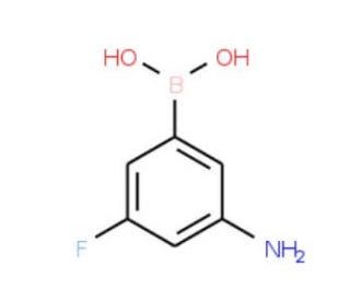 3-Amino-5-fluorophenylboronic acid (CAS 1150114-48-9) - chemical structure image