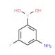 3-Amino-5-fluorophenylboronic acid (CAS 1150114-48-9) - chemical structure image