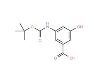 3-Amino-5-hydroxybenzoic acid, N-BOC protected (CAS 232595-59-4) - chemical structure image