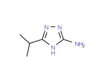 3-Amino-5-isopropyl-1,2,4-triazole (CAS 22882-41-3) - chemical structure image