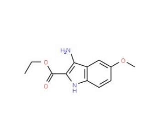 3-Amino-5-methoxy-1H-indole-2-carboxylic acid ethyl ester - chemical structure image