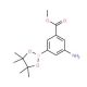 3-Amino-5-methoxycarbonylphenylboronic acid, pinacol ester (CAS 850689-27-9) - chemical structure image