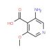 3-Amino-5-methoxyisonicotinic acid (CAS 82673-73-2) - chemical structure image