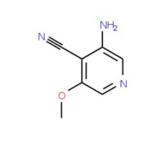 3-Amino-5-methoxyisonicotinonitrile (CAS 1045855-60-4) - chemical structure image
