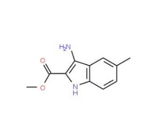 3-Amino-5-methyl-1H-indole-2-carboxylic acidmethyl ester (CAS 462068-67-3) - chemical structure image