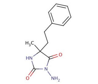 3-amino-5-methyl-5-(2-phenylethyl)imidazolidine-2,4-dione - chemical structure image