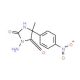 3-amino-5-methyl-5-(4-nitrophenyl)imidazolidine-2,4-dione - chemical structure image