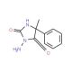 3-Amino-5-methyl-5-phenyl-imidazolidine-2,4-dione (CAS 71202-91-0) - chemical structure image