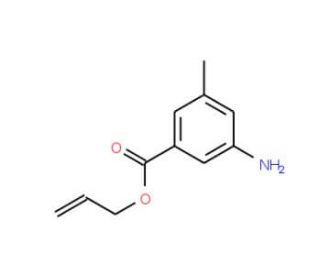 3-Amino-5-methyl-benzoic acid-2-propenyl ester (CAS 153775-25-8) - chemical structure image