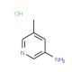 3-Amino-5-methyl-pyridine HCl (CAS 957065-90-6) - chemical structure image