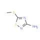 3-Amino-5-methylthio-1,2,4-thiadiazole (CAS 60093-10-9) - chemical structure image