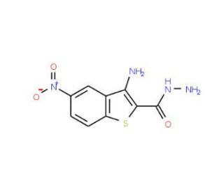 3-Amino-5-nitro-1-benzothiophene-2-carbohydrazide - chemical structure image