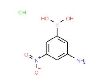 3-Amino-5-nitrophenylboronic acid, HCl (CAS 389621-79-8) - chemical structure image