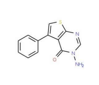 3-Amino-5-phenyl-3H-thieno[2,3-d]pyrimidin-4-one - chemical structure image