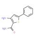 3-Amino-5-phenylthiophene-2-carboxamide (CAS 122375-70-6) - chemical structure image