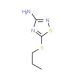 3-Amino-5-propylthio-1,2,4-thiadiazole (CAS 60093-13-2) - chemical structure image
