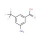 3-Amino-5-(trifluoromethyl)benzoic acid (CAS 328-68-7) - chemical structure image
