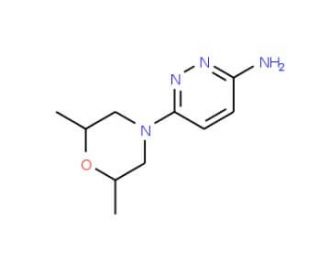 3-Amino-6-(2,6-dimethylmorpholin-4-yl)pyridazine - chemical structure image