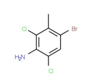 3-Amino-6-bromo-2,4-dichlorotoluene (CAS 62406-68-2) - chemical structure image