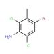 3-Amino-6-bromo-2,4-dichlorotoluene (CAS 62406-68-2) - chemical structure image