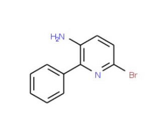 3-Amino-6-bromo-2-phenylpyridine (CAS 912772-85-1) - chemical structure image