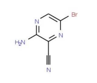3-Amino-6-bromopyrazine-2-carbonitrile (CAS 17231-51-5) - chemical structure image