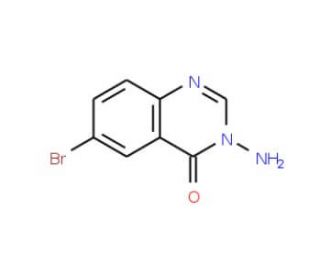 3-amino-6-bromoquinazolin-4(3H)-one (CAS 96498-79-2) - chemical structure image