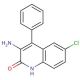3-Amino-6-chloro-4-phenylcarbostyril - chemical structure image
