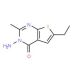 3-Amino-6-ethyl-2-methylthieno-[2,3-d]pyrimidin-4(3H)-one - chemical structure image