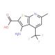 3-Amino-6-methyl-4-(trifluoromethyl)thieno-[2,3-b]pyridine-2-carboxylic acid - chemical structure image