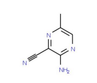 3-Amino-6-methylpyrazine-2-carbonitrile (CAS 17890-82-3) - chemical structure image
