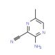 3-Amino-6-methylpyrazine-2-carbonitrile (CAS 17890-82-3) - chemical structure image