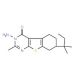 3-Amino-7-(1,1-dimethylpropyl)-2-methyl-5,6,7,8-tetrahydro[1]benzothieno[2,3-d]pyrimidin-4(3H)-one - chemical structure image