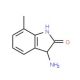 3-Amino-7-methyl-1,3-dihydro-2H-indol-2-one - chemical structure image