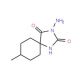 3-amino-8-methyl-1,3-diazaspiro[4.5]decane-2,4-dione (CAS 16252-93-0) - chemical structure image