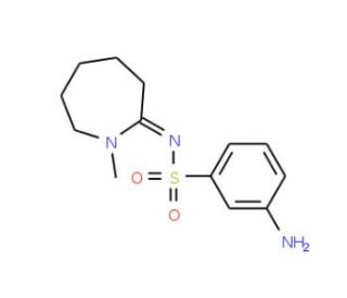 3-amino-N-[(2E)-1-methylazepan-2-ylidene]benzene-1-sulfonamide - chemical structure image