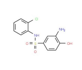 3-Amino-N-(2-chloro-phenyl)-4-hydroxy-benzenesulfonamide - chemical structure image