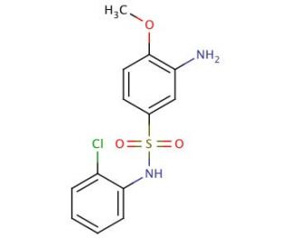 3-Amino-N-(2-chloro-phenyl)-4-methoxy-benzenesulfonamide - chemical structure image