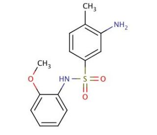 3-Amino-N-(2-methoxy-phenyl)-4-methyl-benzenesulfonamide - chemical structure image