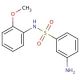 3-Amino-N-(2-methoxy-phenyl)-benzenesulfonamide - chemical structure image